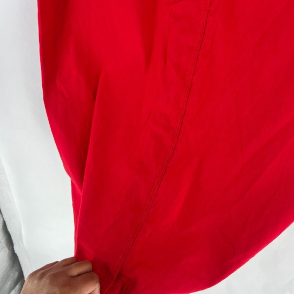 Anthropologie Maeve The Colette Midi Skirt Womens XL Red Classic Front Pockets - Picture 9 of 15